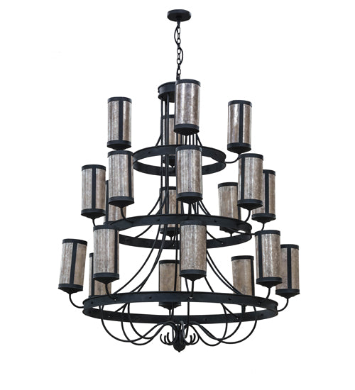 60"W Nehring 20 Lt Three Tier Chandelier