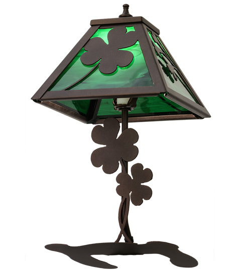 14.5"H Shamrock Accent Lamp