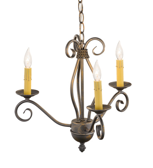 18" Wide Sienna 3 Light Chandelier