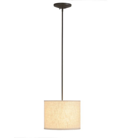 14"W Cilindro Beige Textrene Pendant