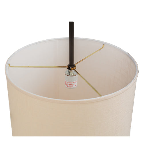 14"W Cilindro Beige Textrene Pendant