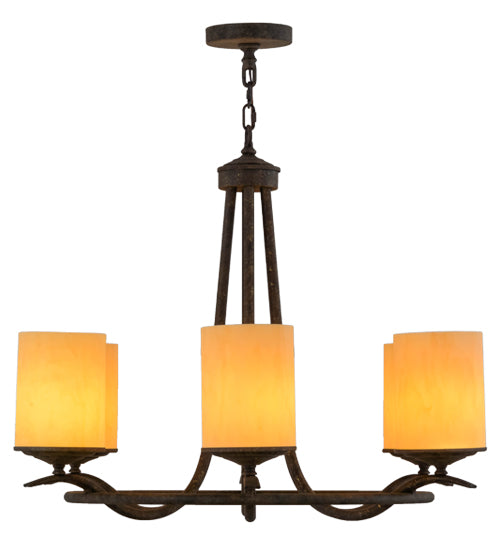 36"W Octavia 6 Lt Chandelier