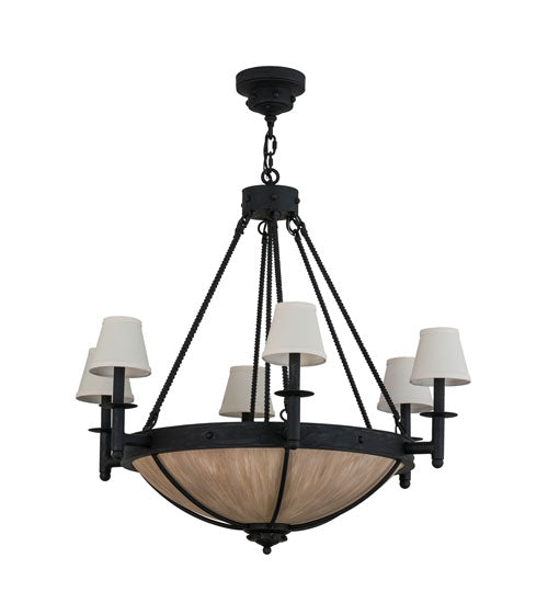 36"W Freya 6 Lt Chandelier