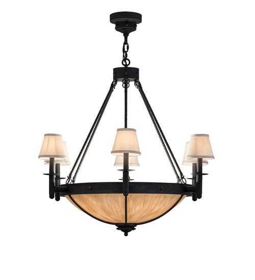 36"W Freya 6 Lt Chandelier