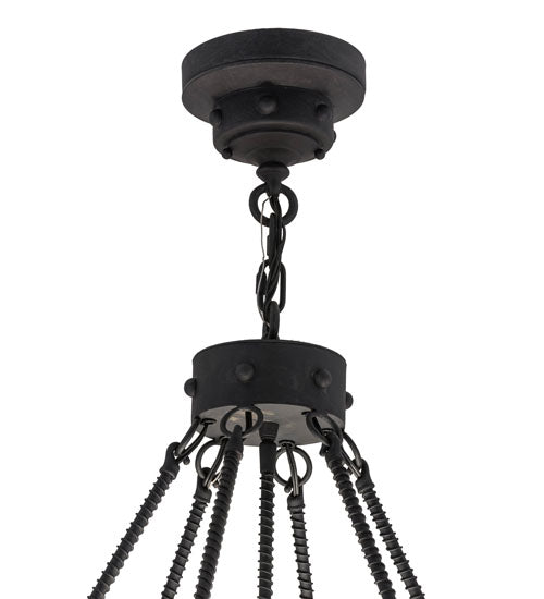 36"W Freya 6 Lt Chandelier