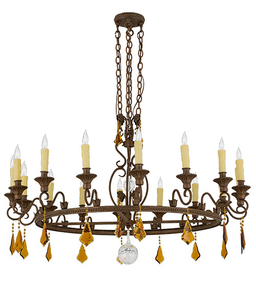 48" Wide Peak 16 Light Chandelier