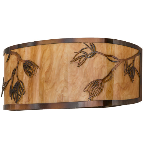 20" Wide Stoneycreek Mountain Pine Wall Sconce