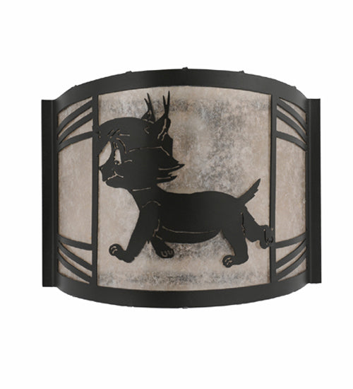 12"W Lynx On The Loose Left Wall Sconce