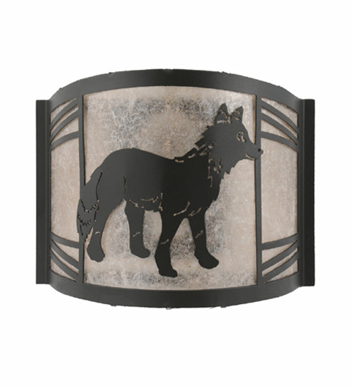 12"W Fox On The Loose Right Wall Sconce