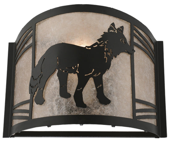 12"W Fox On The Loose Right Wall Sconce