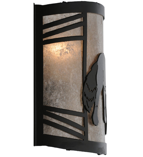 12"W Fox On The Loose Right Wall Sconce