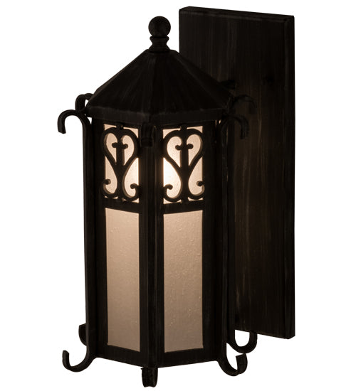 9"W Caprice Lantern Wall Sconce