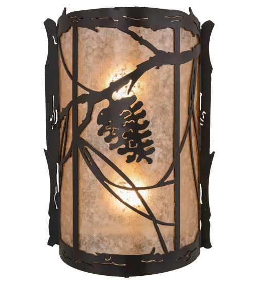 10"W Whispering Pines Wall Sconce