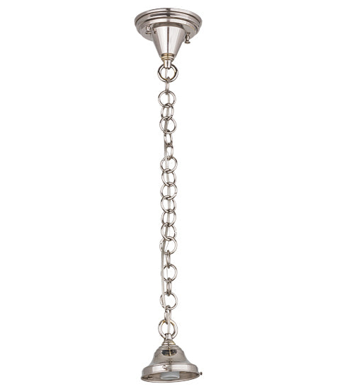 5" Wide Polished Nickel 1 Light Pendant Hardware