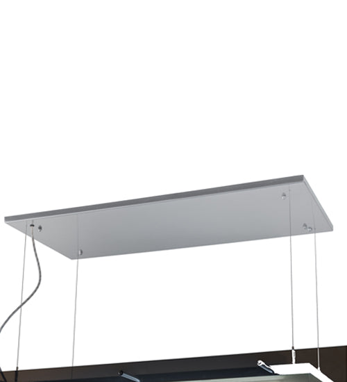 48" Long Quadrato Shadow Box LED Oblong Pendant