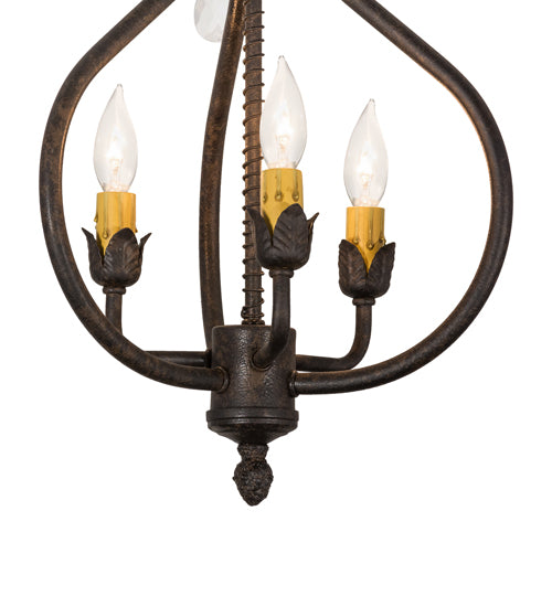 12" Wide Antonia 3 Light Chandelier