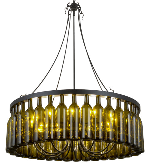 38"W Tuscan Vineyard Estate 36 Wine Bottle Chandelier