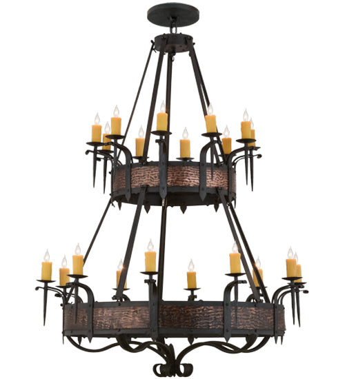 56" Wide Costello 20 Light Two Tier Chandelier