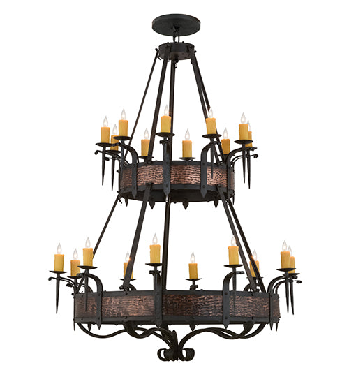 56" Wide Costello 20 Light Two Tier Chandelier