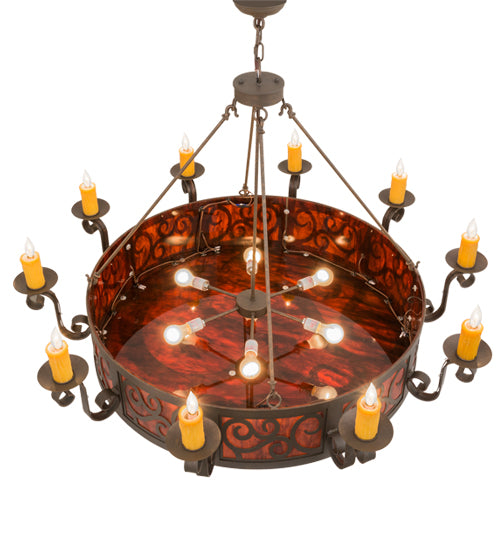 56"W Delano 10 Lt Chandelier