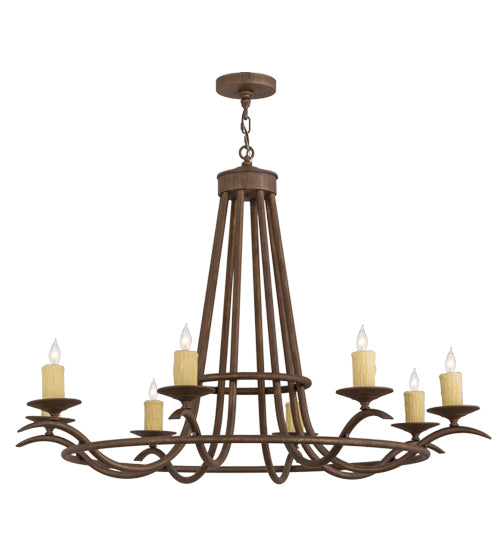 48"W Octavia 8 Lt Chandelier