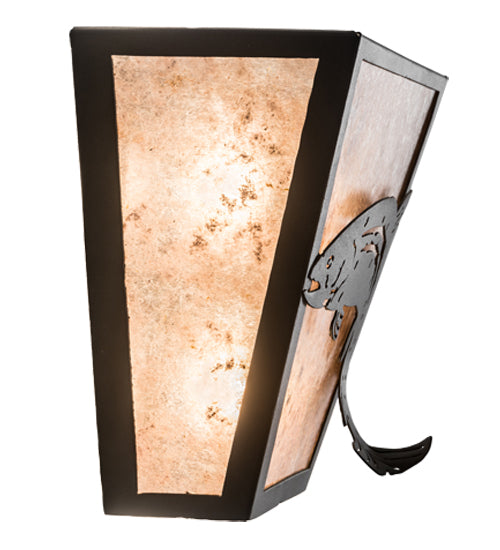 13"W Leaping Trout Wall Sconce