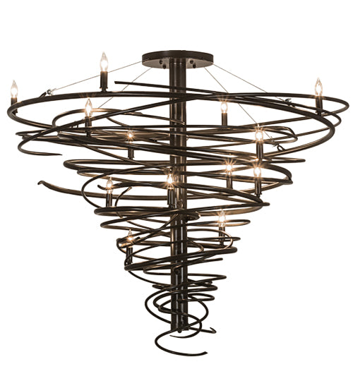 48"W Cyclone 14 Lt Chandelier