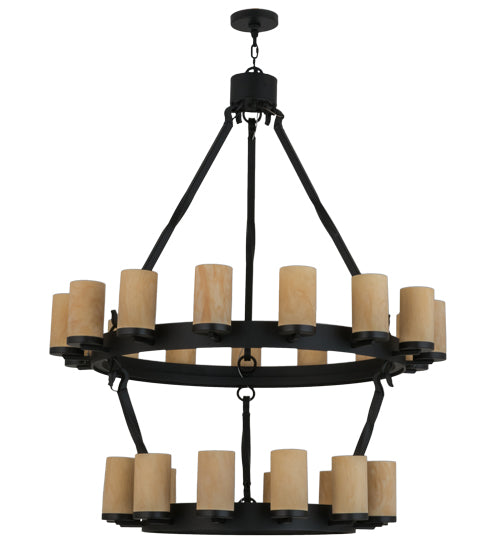 48"W Noziroh Ring 27 Lt Two Tier Chandelier