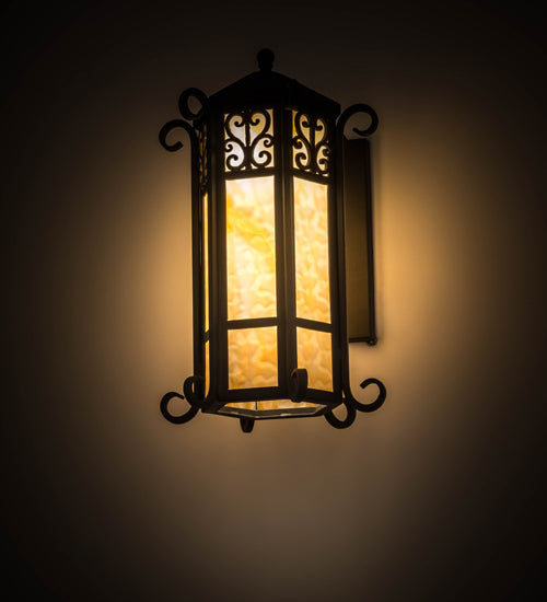 12"W Caprice Lantern Wall Sconce