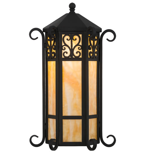 12"W Caprice Lantern Wall Sconce