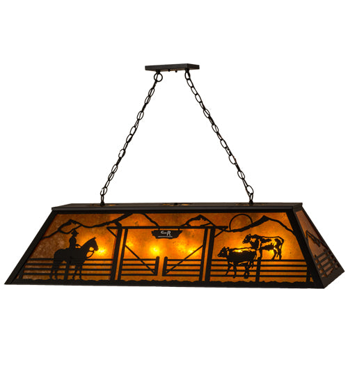 48"L Personalized Ranch Oblong Pendant