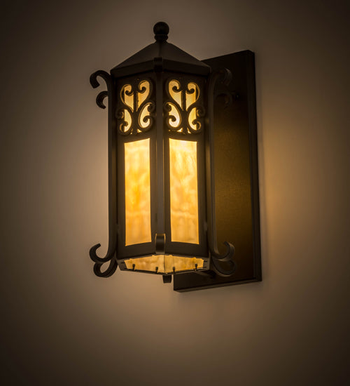 9"W Caprice Lantern Wall Sconce