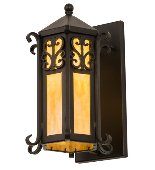 9"W Caprice Lantern Wall Sconce