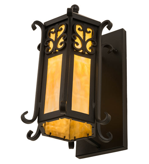 9"W Caprice Lantern Wall Sconce