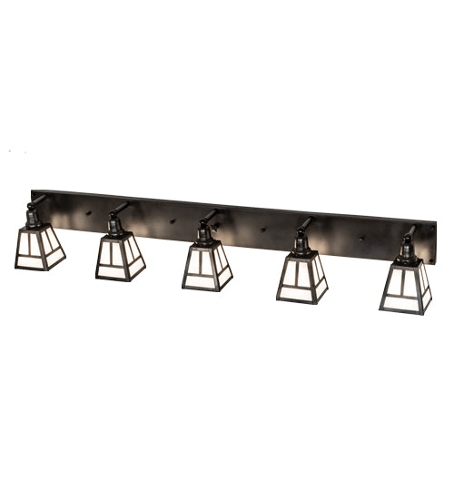 64" Wide "T" Mission 5 Light Vanity Light