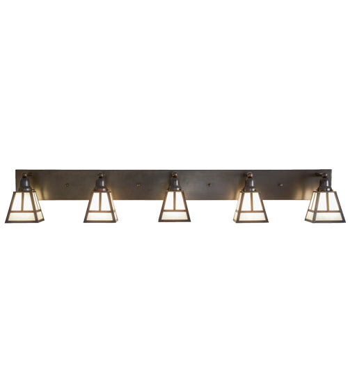 64" Wide "T" Mission 5 Light Vanity Light