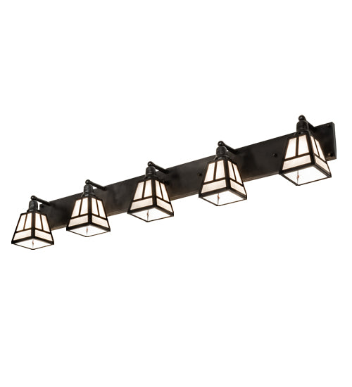 64" Wide "T" Mission 5 Light Vanity Light