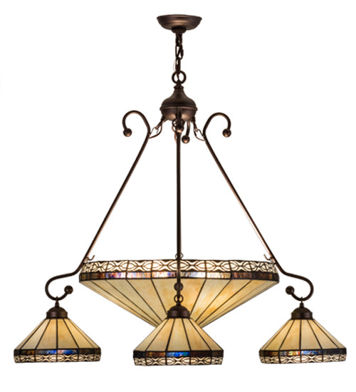 36"W Crestwood 5 Lt Chandelier