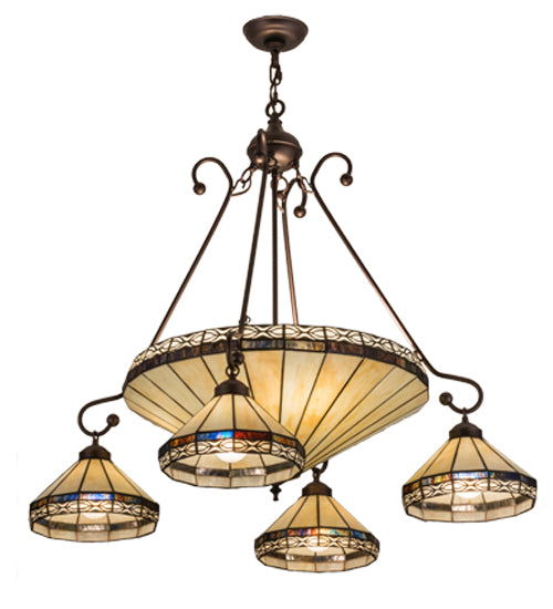 36"W Crestwood 5 Lt Chandelier