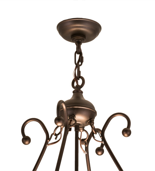 36"W Crestwood 5 Lt Chandelier