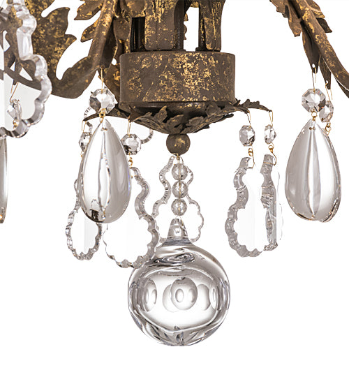 24"W French Elegance 5 Lt Chandelier