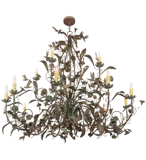 60"W Le Printemps 15 Lt Chandelier