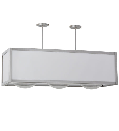 44"L Quadrato Convex 3 Lt Oblong Pendant