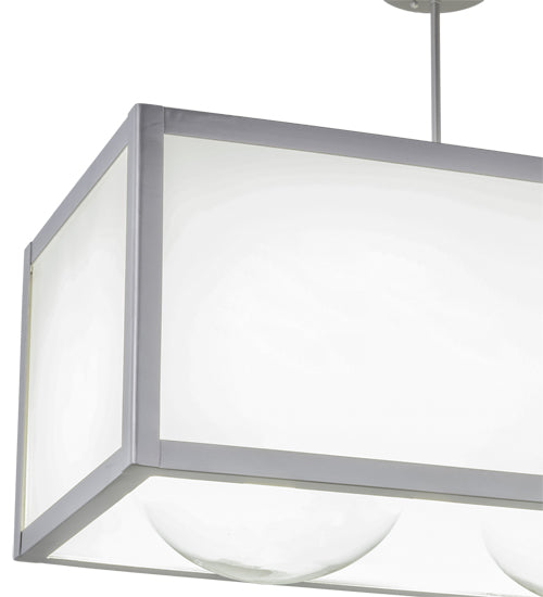 44"L Quadrato Convex 3 Lt Oblong Pendant