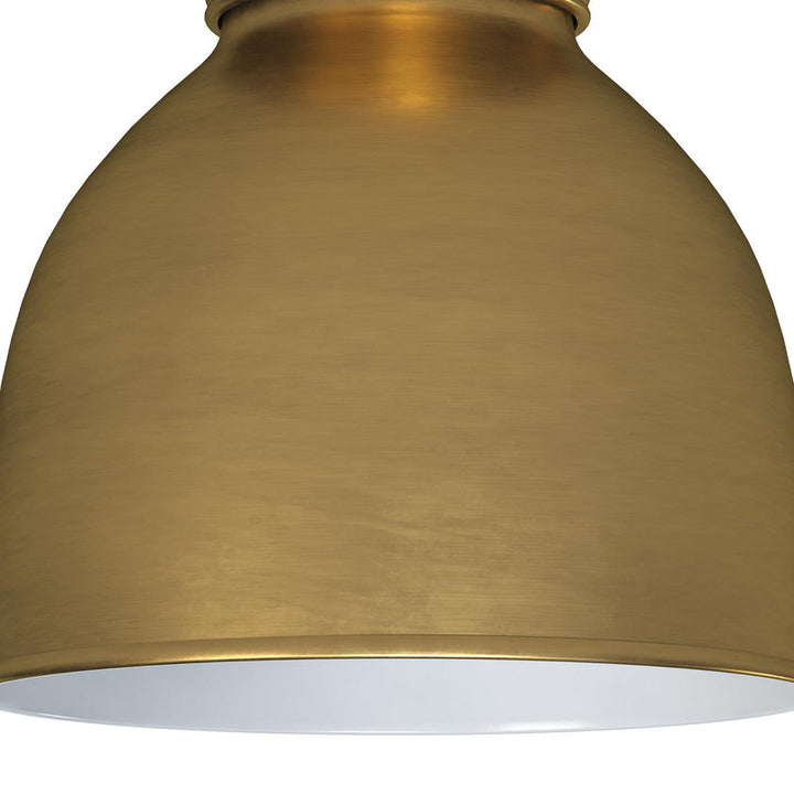 Southern Living Pantry Flush Mount (Natural Brass)