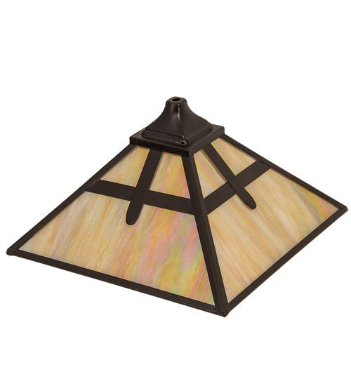 13" Square Cross Mission Shade