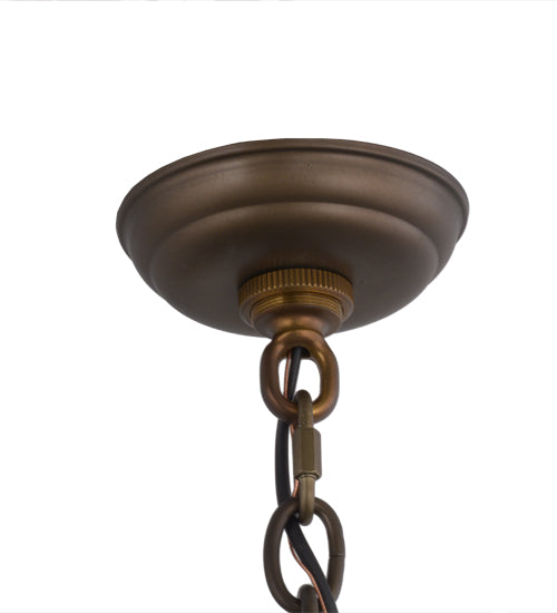 48" Wide Acorn Branch 4 Light Chandelier