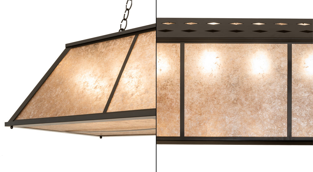 48"L Tri-Panel Oblong Pendant