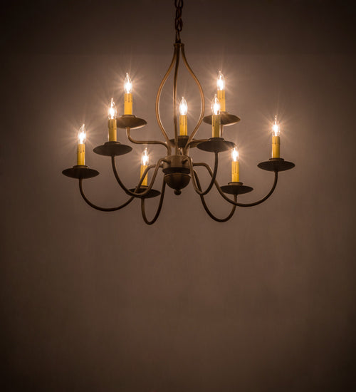 28" Wide Earl 9 Light Chandelier