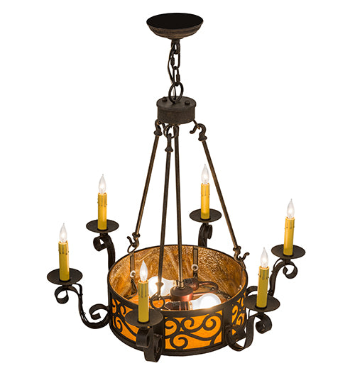 26" Wide Delano 6 Light Chandelier